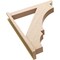 Ekena Millwork 5 1/2-in W x 32-in D x 38-in H Balboa Slat Rough Cedar Woodgrain TimberThane Outlooker, Primed Tan OUTUR055X32X38BOA24RCPR - alternate 4